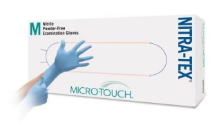 Перчатки смотровые нитриловые Ansell MICRO-TOUCH NITRA-TEX